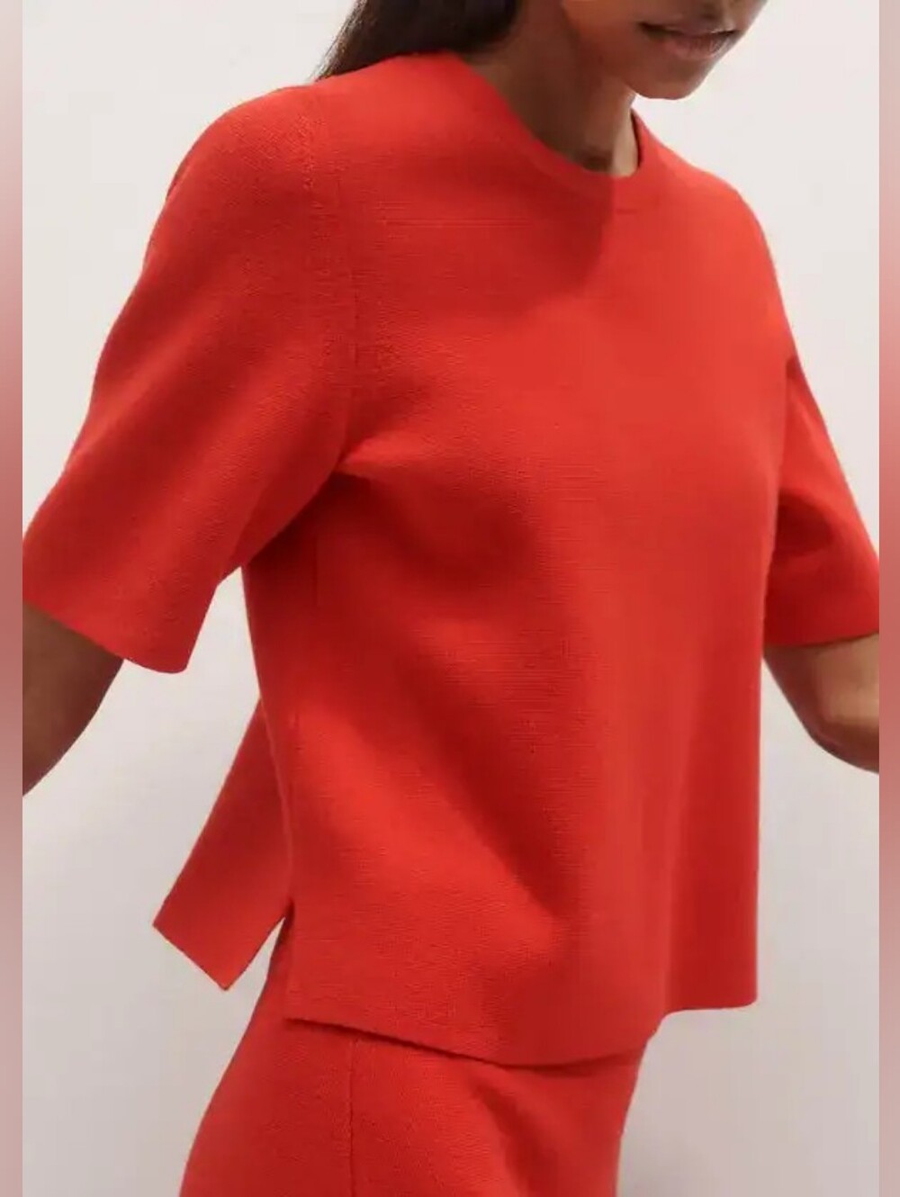 ME+EM Milano Knit Relaxed Tee Size XS